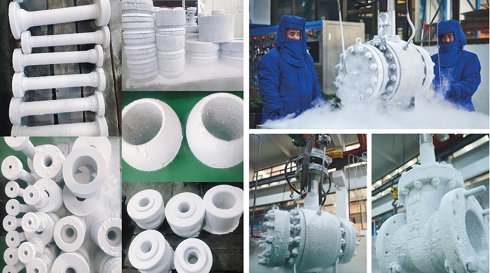 Vanne à soupape cryogénique en acier moulé (desc)